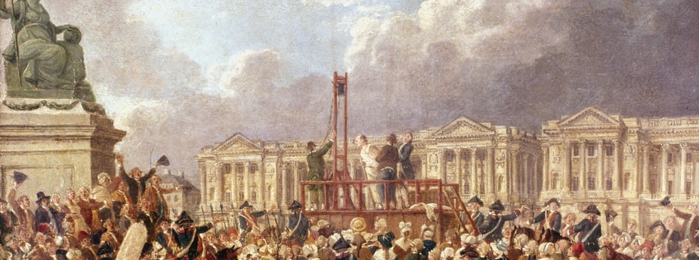 The heads behind the guillotine